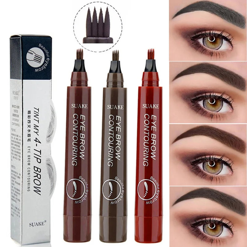 4-Point, Waterproof, Long Lasting Eyebrow Pen