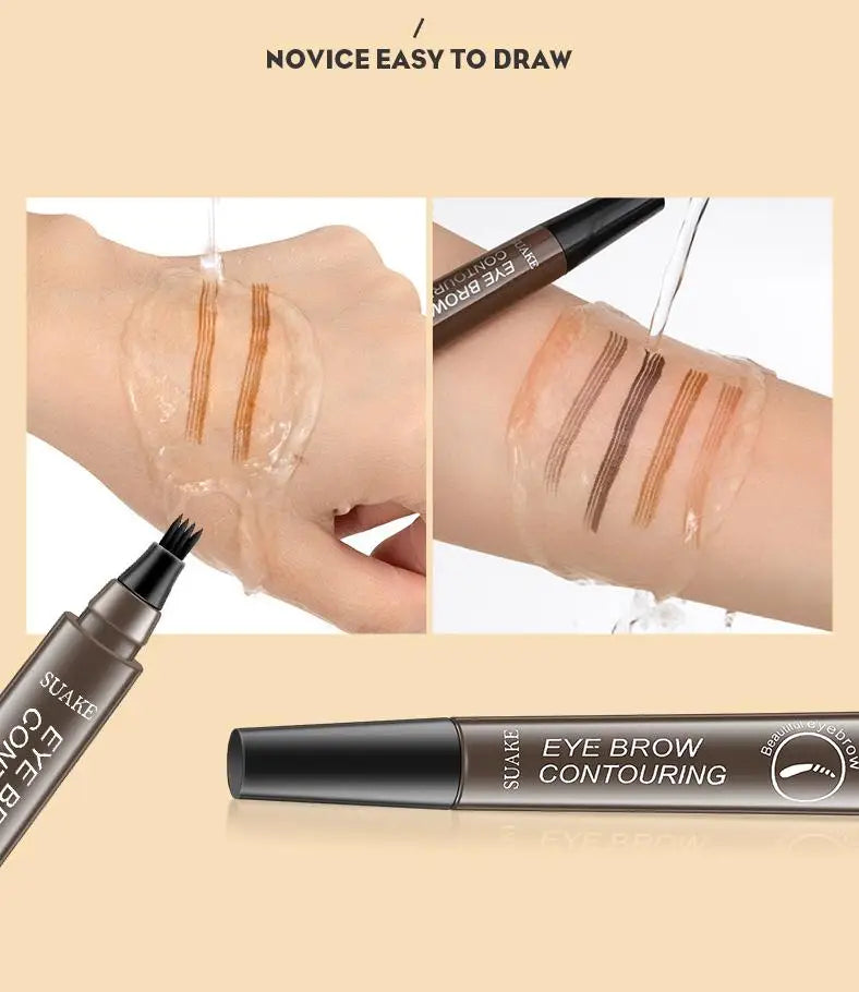 4-Point, Waterproof, Long Lasting Eyebrow Pen